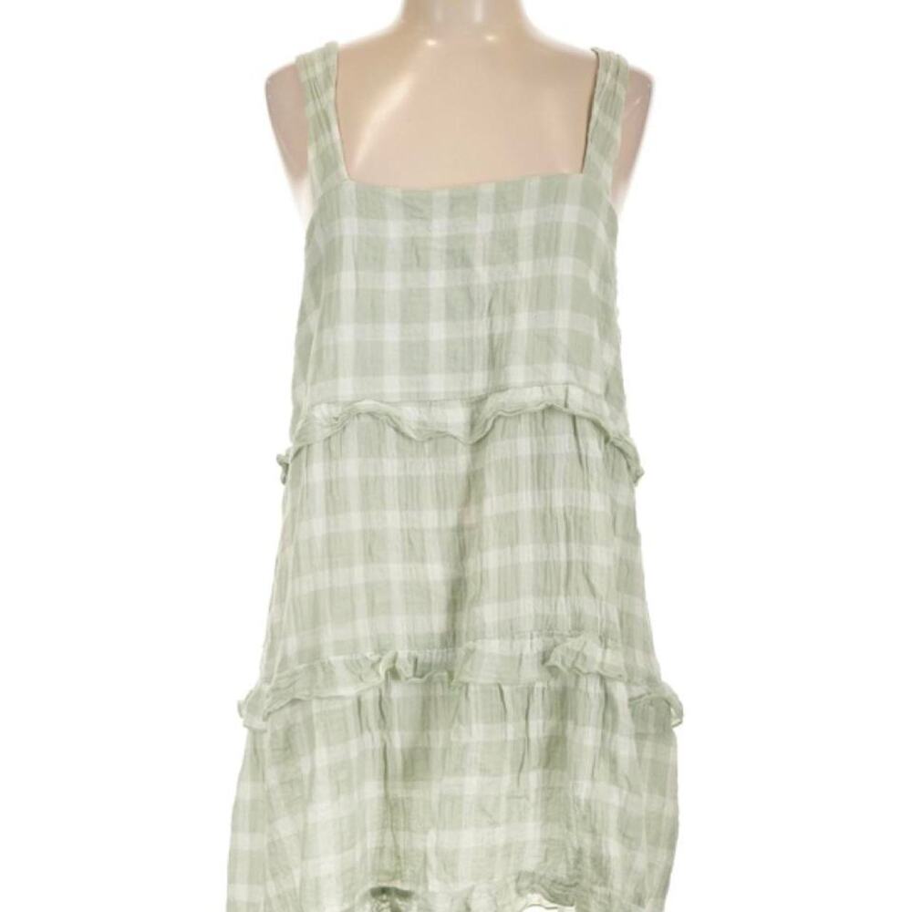 Show me your mumu green gingham print dress